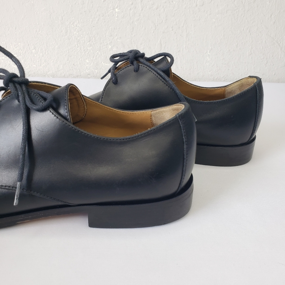 Everlane Black Leather Women's Oxfords Lace up Size 9 Made in Italy - Picture 8 of 14